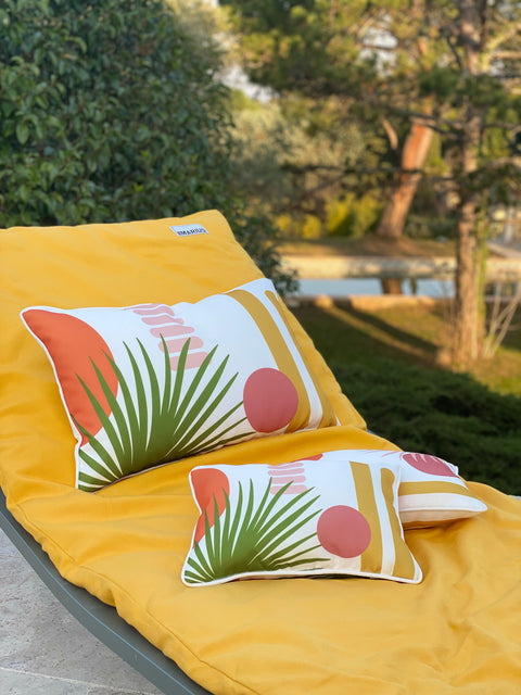 Coussin RIVIERA rose intérieur 50x50cm