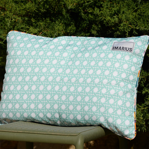 Coussin CANNAGE Céladon 40x60 cm