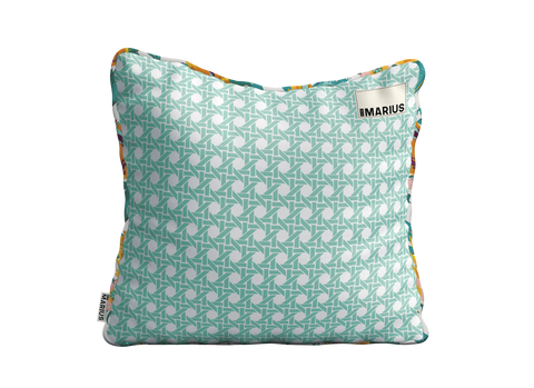Coussin CANNAGE Céladon 45x45 cm