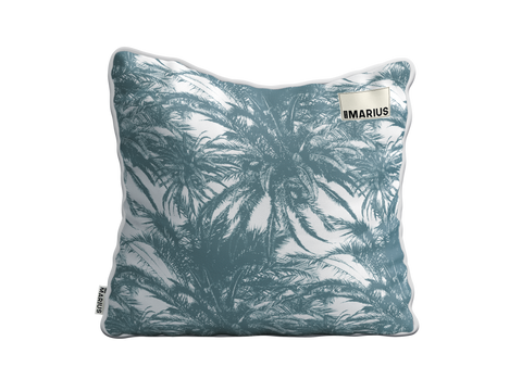 Coussin CANOPÉE LUXE Pétrole 50x50 cm
