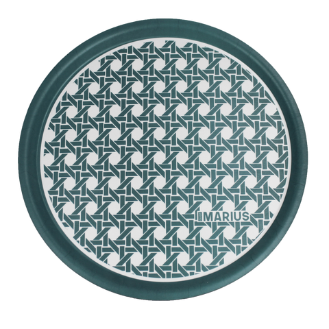 Plateau rond CANNAGE Emeraude 45cm