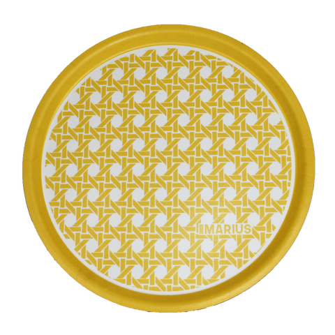 Plateau rond CANNAGE Mimosa 45cm