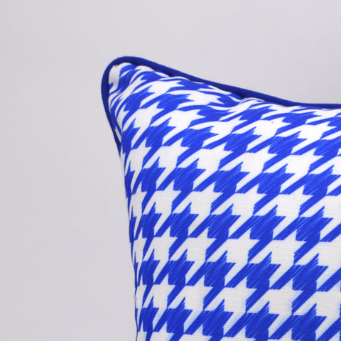 Coussin PIED DE COQ Bleu 40x60 cm