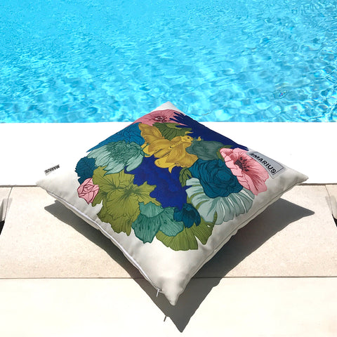 Coussin Médaillon SCARABÉE 50x50 cm