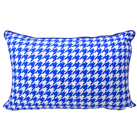 Coussin PIED DE COQ Bleu 40x60 cm