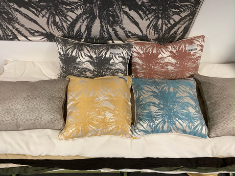 Housse de coussin CANOPÉE LUXE Pétrole 50x50 cm