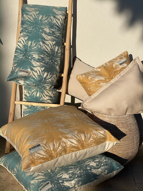 Housse de coussin CANOPÉE LUXE Miel 75x75 cm