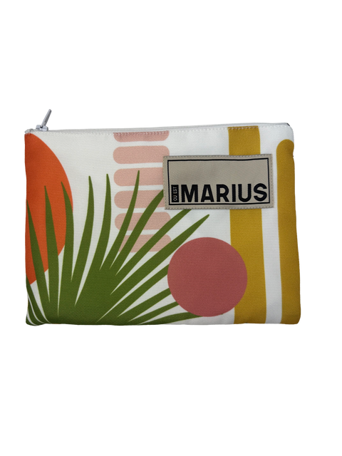 Trousse rectangle RIVIERA kaki 16x23 cm