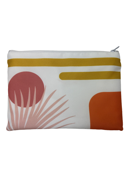 Trousse rectangle RIVIERA rose 16x23 cm