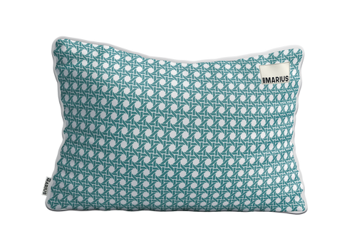 Housse de coussin CANNAGE Emeraude 40x60 cm